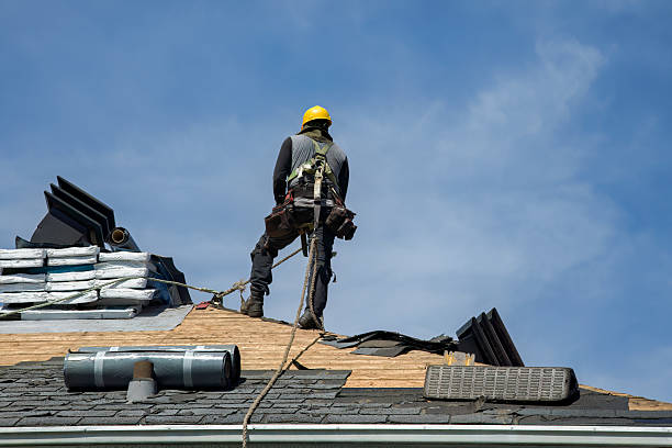 Professional Roof Replacement technician working in Heisson, WA